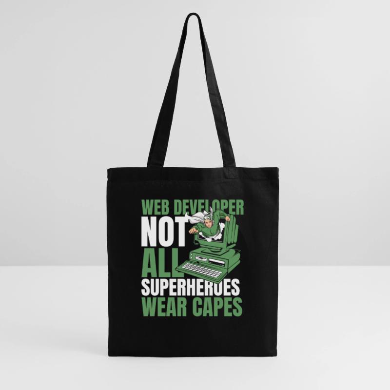 Web Developer Web Developer Superhero Tote Bag