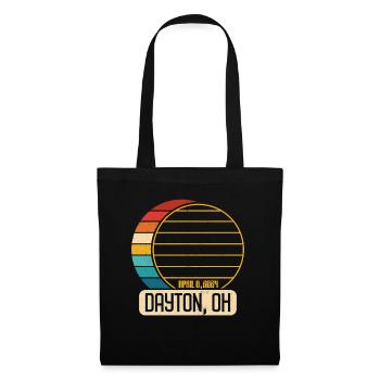Éclipse solaire totale Ohio Dayton 28 avril 2024Dayt - Sac en tissu - noir - Devant