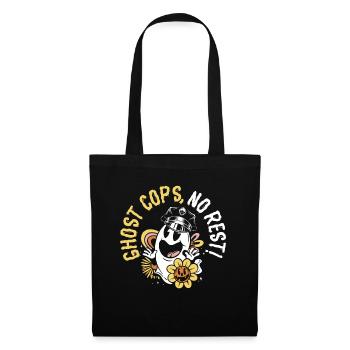 Police fantôme, pas de pause! Policier Spooky Hello - Sac en tissu - noir - Devant