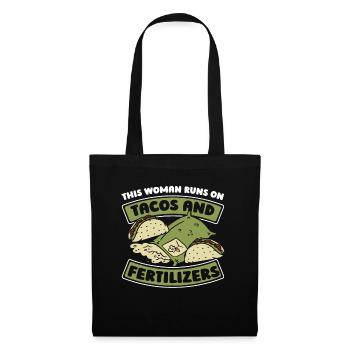 Hobby Gardener Garden Funny Garden Tacos - Tote Bag - black - Front