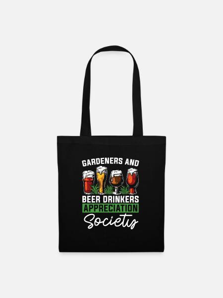 Hobbygärtner Garten Gesellschaft Garten Bier - Stoffbeutel - Schwarz