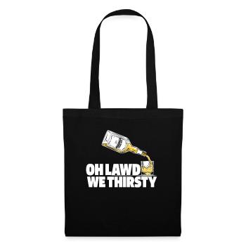 Whisky Whiskey Lustig - Stoffbeutel - Schwarz - Vorne