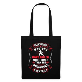 TKD Korean Martial Arts Tae Kwon - Stoffbeutel - Schwarz - Vorne