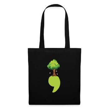 Psychologue Psychologue Mignon - Sac en tissu - noir - Devant