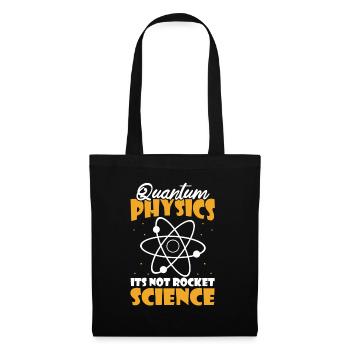 Physik Phyiker Humor Quantenphysik - Stoffbeutel - Schwarz - Vorne