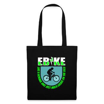 E Bike Electric Bike Cool - Tote Bag - black - Front