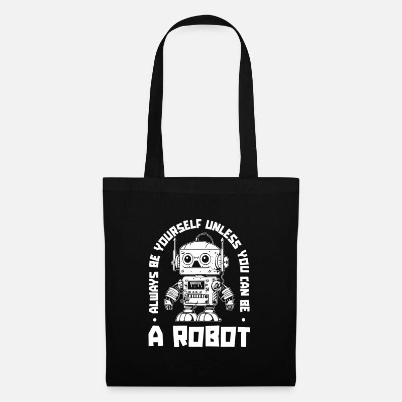 Robotik Ai Roboter - Stoffbeutel - Schwarz
