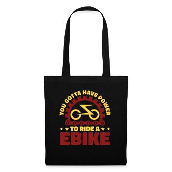 Performance cycliste cycliste de route - Sac en tissu - noir - Devant