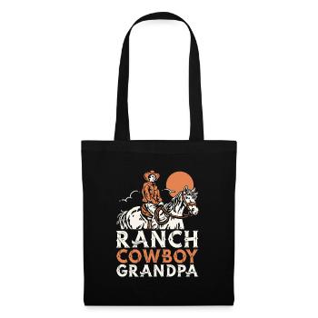 Rodeo Cowboy Großvater Ranch Cowboy - Stoffbeutel - Schwarz - Vorne