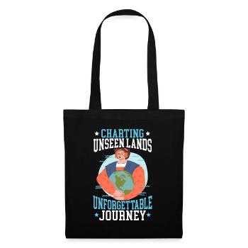 Mapping of unseen countries Unforgettable journey - Tote Bag - black - Front