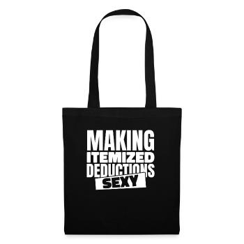 Comptable Conseiller fiscal Sexy Comptable - Sac en tissu - noir - Devant
