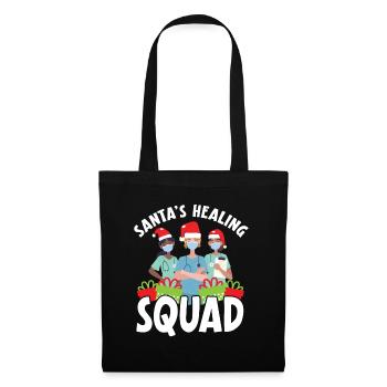Santa's Healing Squad Nurse Christmas - Tote Bag - black - Front