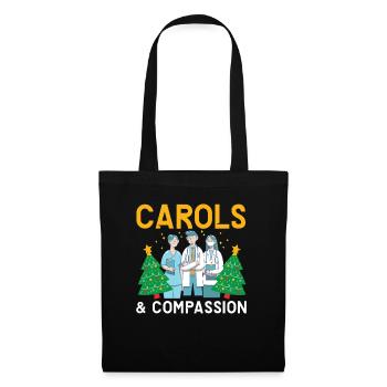 Noël des chants et de l’infirmière Compassion - Sac en tissu - noir - Devant