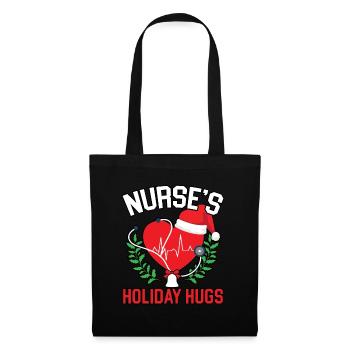 Les vacances de l’infirmière étreignent Nursing Medi - Sac en tissu - noir - Devant