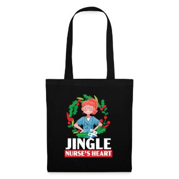 Jingle Nurse's Heart Nursing Medical - Tote Bag - black - Front