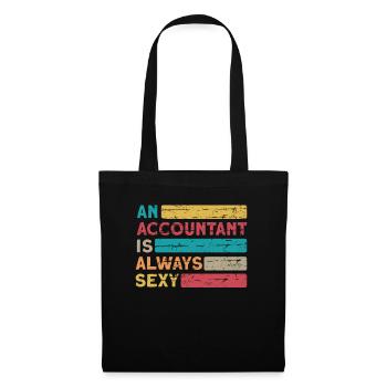 Comptable Conseiller fiscal Sexy Comptable - Sac en tissu - noir - Devant