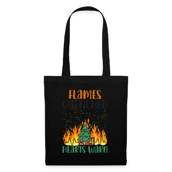 Flames Extinguished Hearts Warm Fire Fighting Wei - Tote Bag - black - Front