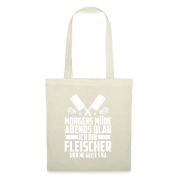 Fleischer Metzger Schlachter - Stoffbeutel - Natur - Vorne