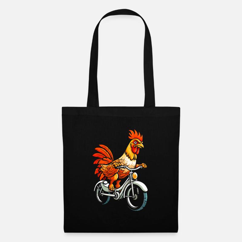 Huhn Henne Niedlich - Stoffbeutel - Schwarz