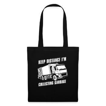 Camionneur Camionneur Camionneur Chauffeur - Sac en tissu - noir - Devant