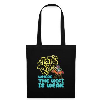 Horse Equestrian Funny Endurance Riding - Tote Bag - black - Front