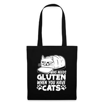 Gluten Free Cat - Tote Bag - black - Front