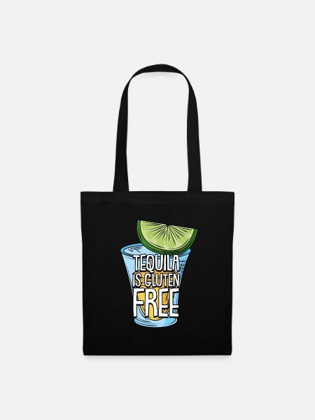 Glutenfrei Tequila - Stoffbeutel - Schwarz
