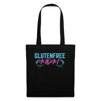 Glutenfrei Mutter - Stoffbeutel - Schwarz - Vorne