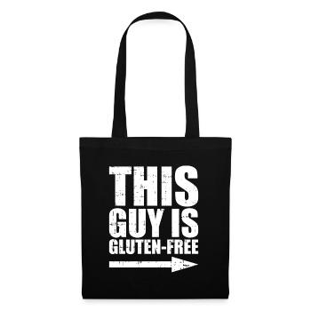 Gars sans gluten - Sac en tissu - noir - Devant
