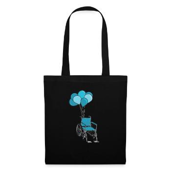 Wheelchair Wheelchair Balloons - Tote Bag - black - Front