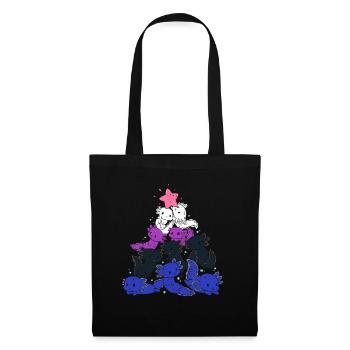 Genderfluide Axelotl - Tote Bag - black - Front