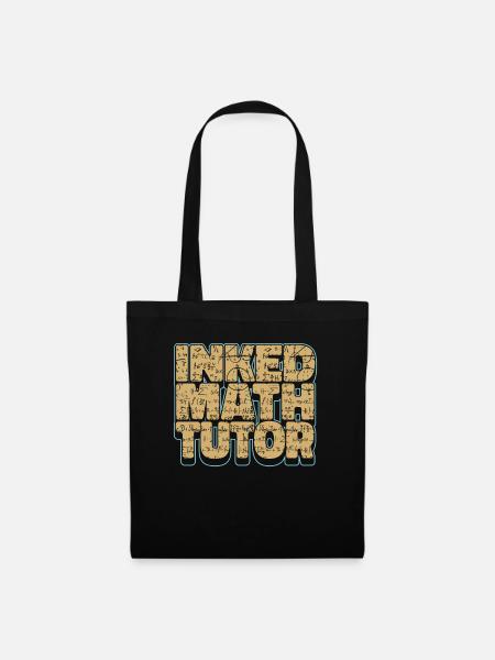Mathelehrer Mathe Lehrer Eingefärbt - Stoffbeutel - Schwarz