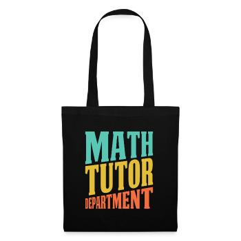 Mathelehrer Mathe Lehrer Abteilung - Stoffbeutel - Schwarz - Vorne