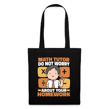 Math Teacher Math Teacher Funny - Tote Bag - black - Front