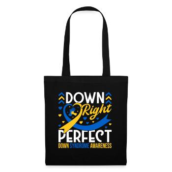 Down Syndrome Awareness Month Down - Stoffbeutel - Schwarz - Vorne