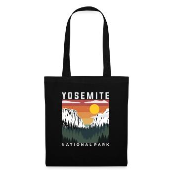 Yosemite National Park Vintage Erkunden Sie Yosemi - Stoffbeutel - Schwarz - Vorne
