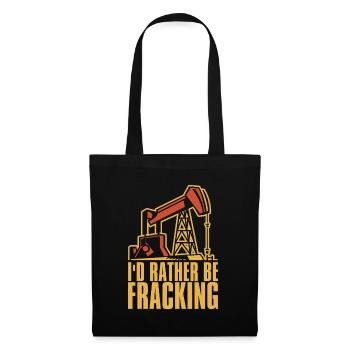 Oilfield Oil Rig Humor Fracking - Tote Bag - black - Front