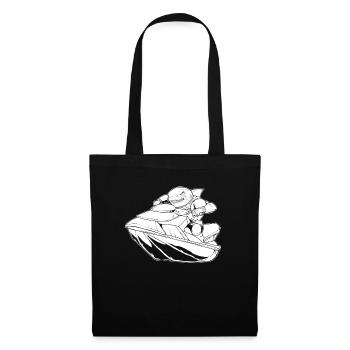 Jet Ski Shark - Tote Bag - black - Front