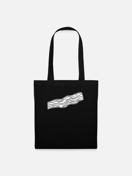 Bacon Speck - Stoffbeutel - Schwarz
