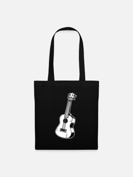 Ukulele - Stoffbeutel - Schwarz