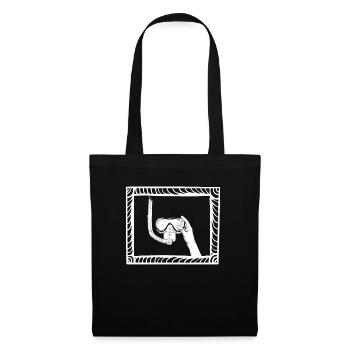Tauchen Taucher - Stoffbeutel - Schwarz - Vorne