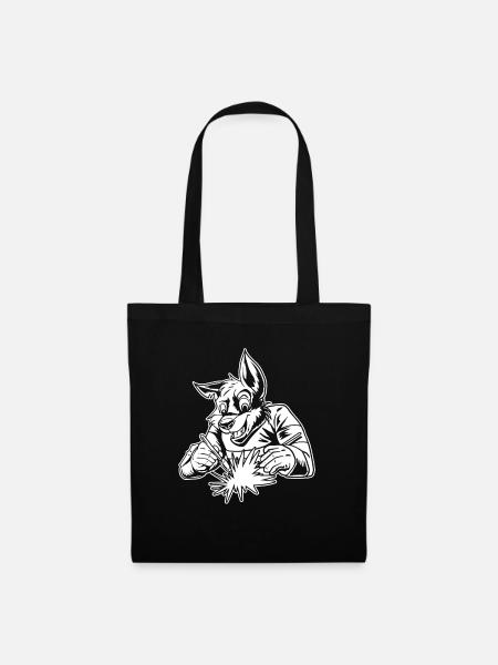 Schweißer Schlosser Fuchs - Stoffbeutel - Schwarz