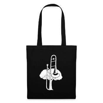 Fanfare Trombone Tree - Sac en tissu - noir - Devant