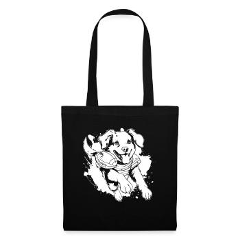 Football américain - Sac en tissu - noir - Devant