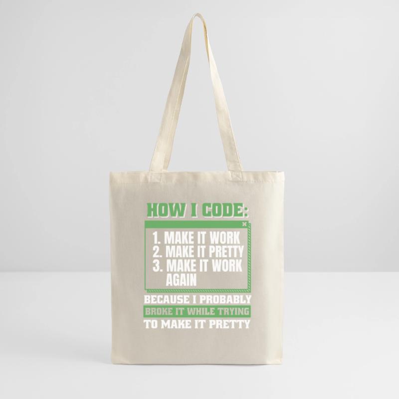 Entwickler Coder Programmierer Stoffbeutel