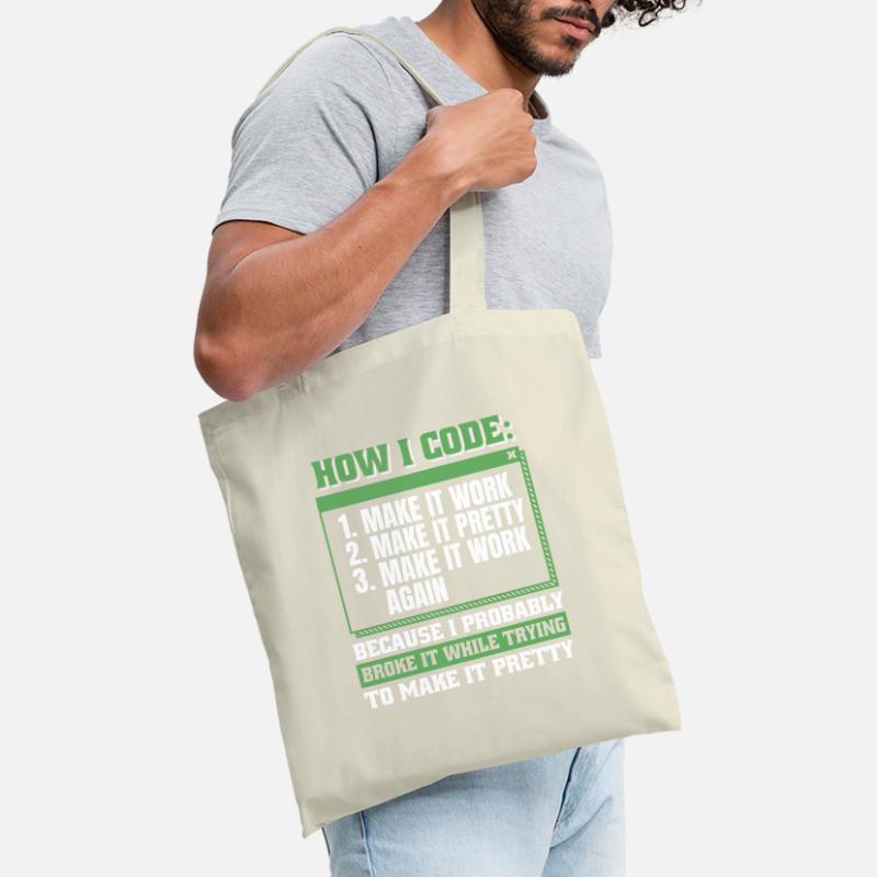 Entwickler Coder Programmierer Stoffbeutel