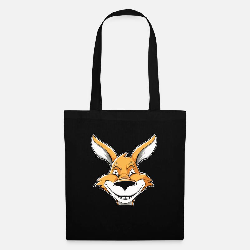 Kangaroo Smiling - Tote Bag - black