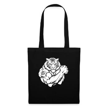 Tiger Biceps Tattoo I Love Mom - Tote Bag - black - Front