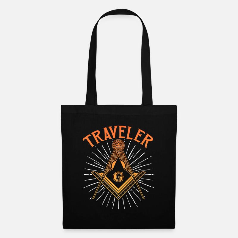 Masonic Freemasonry Fraternal - Stoffbeutel - Schwarz