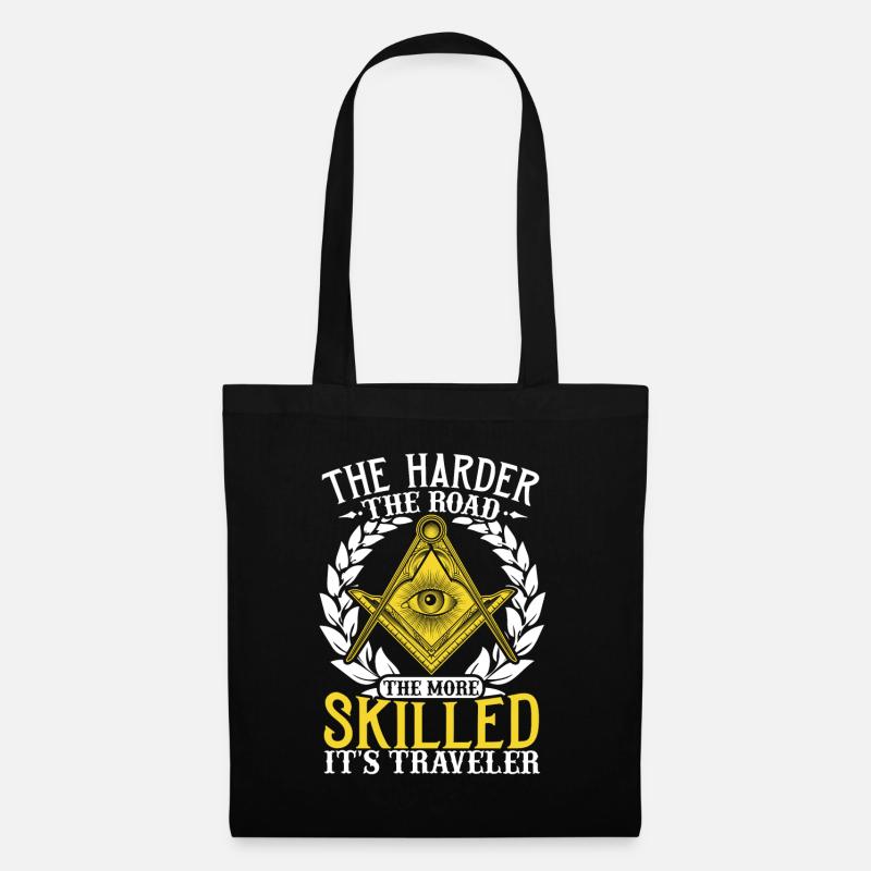Masonic Freemasonry Fraternal - Stoffbeutel - Schwarz